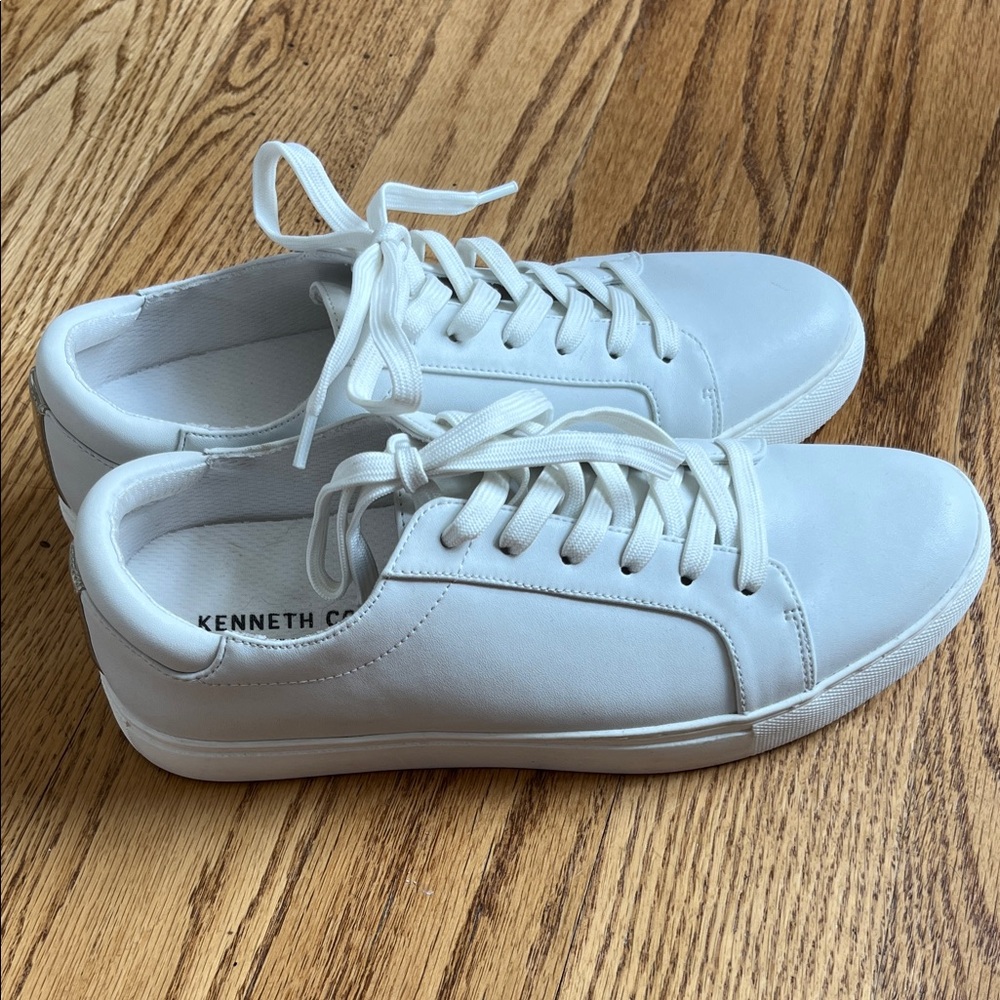 Kenneth Cole Men's Classic White Sneakers